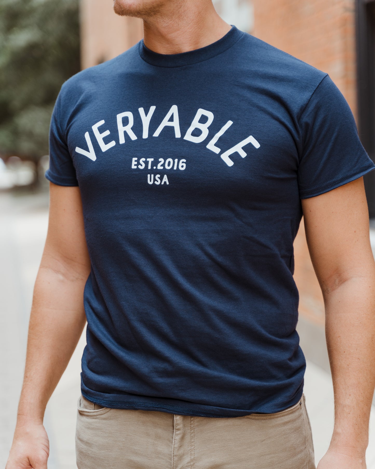 Veryable "Classic" T-Shirt - Dark blue w/white logo