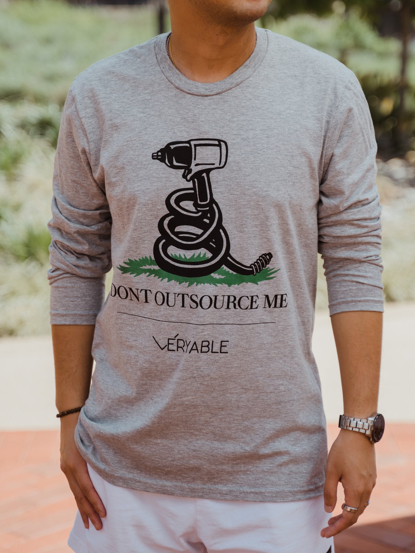Veryable "Don't Outsource Me" Long Sleeve T-Shirt