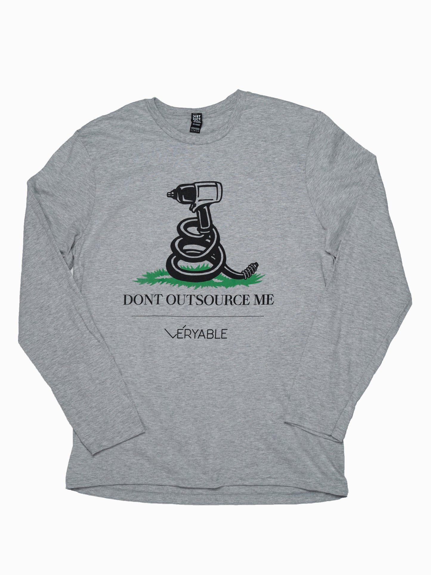 Veryable "Don't Outsource Me" Long Sleeve T-Shirt